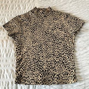 brandy melville cheetah top